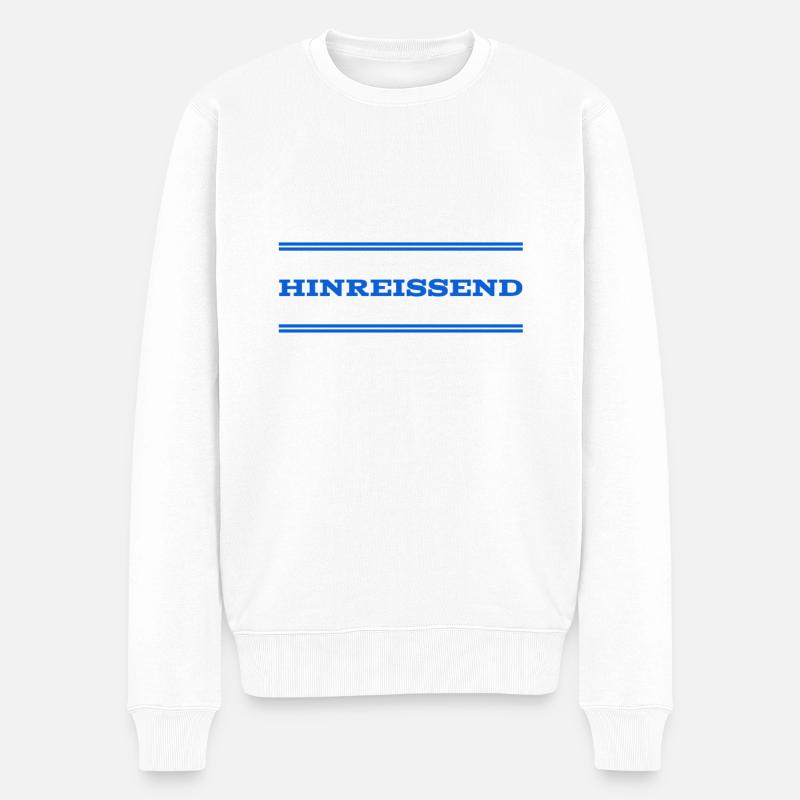 bezaubernd - Männer Premium Bio Pullover - Weiß