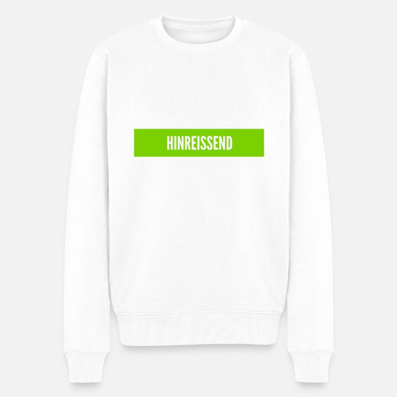 attraktiv - Männer Premium Bio Pullover - Weiß