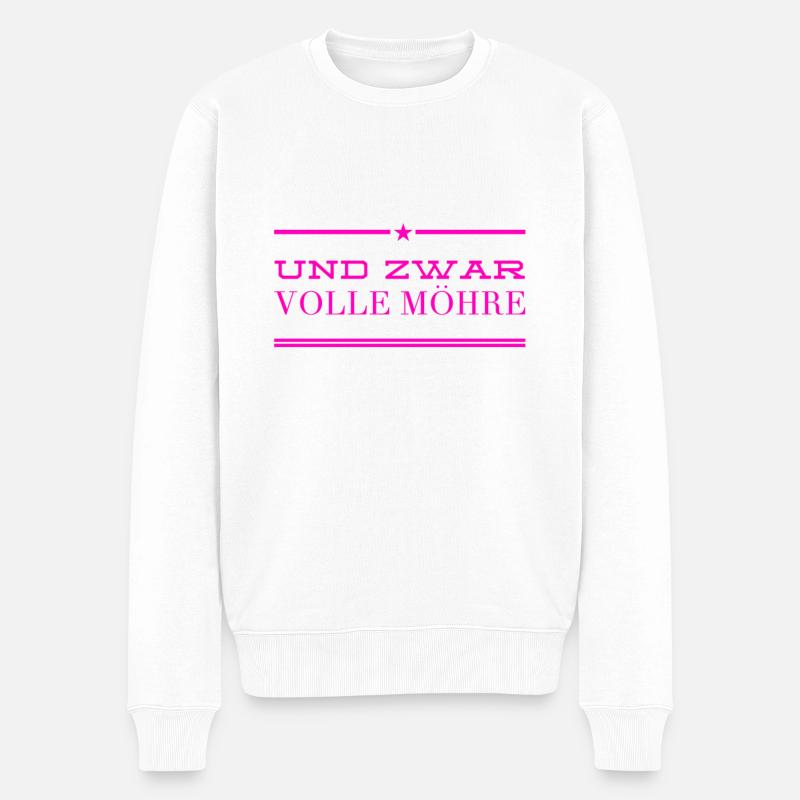 ich bin dabei - Männer Premium Bio Pullover - Weiß