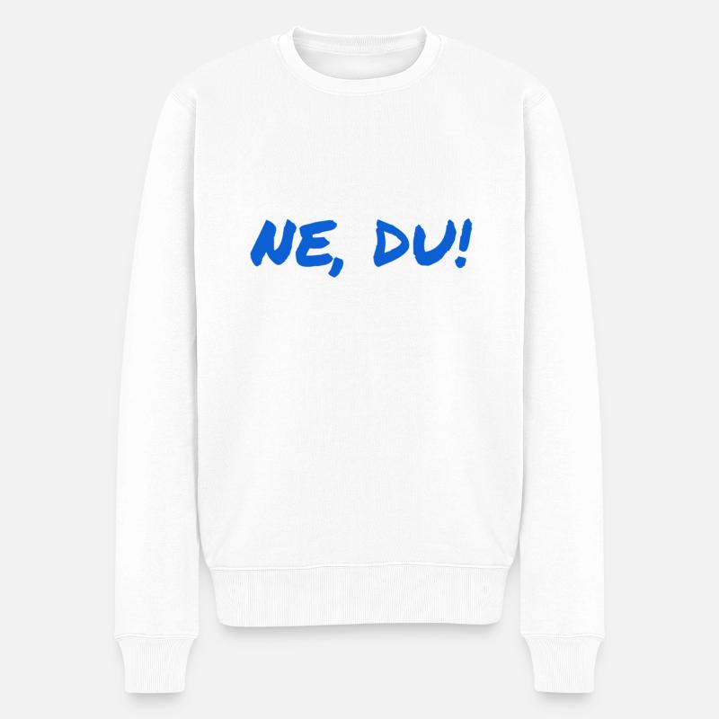 du darfst - Männer Premium Bio Pullover - Weiß