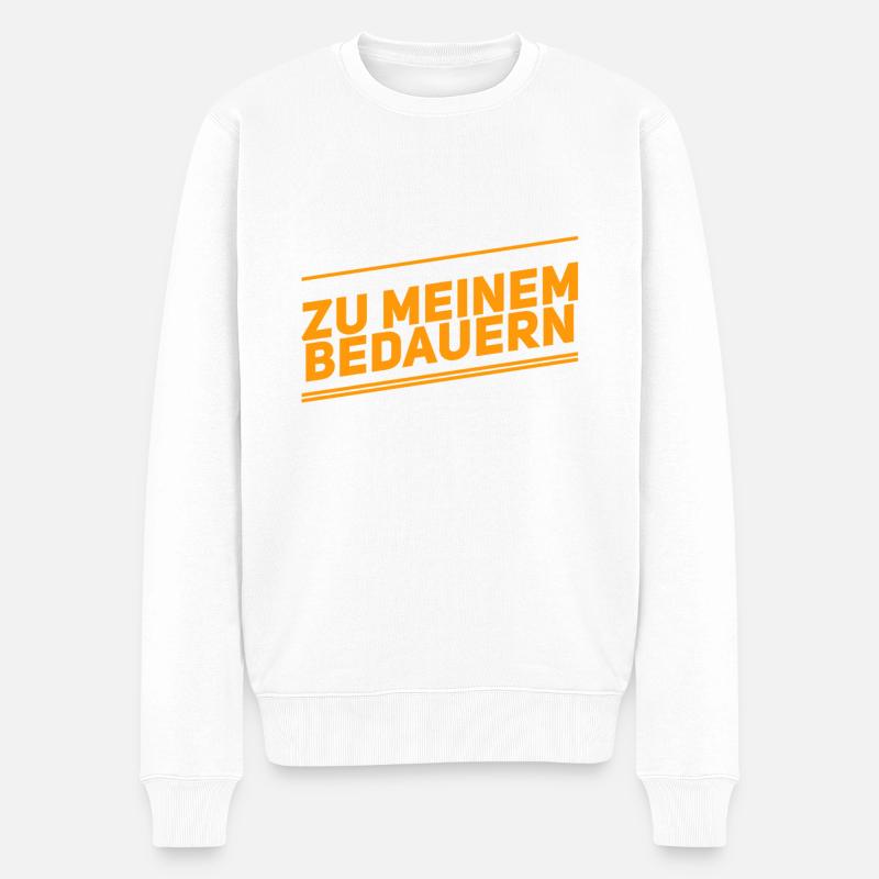das große Bedauern - Männer Premium Bio Pullover - Weiß