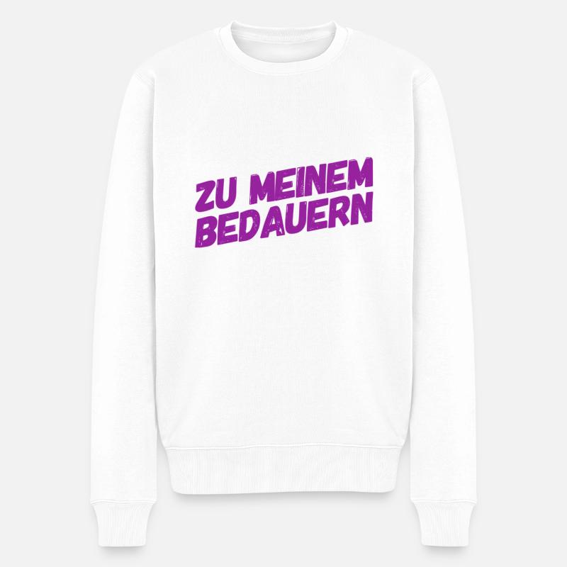 das große Bedauern - Männer Premium Bio Pullover - Weiß