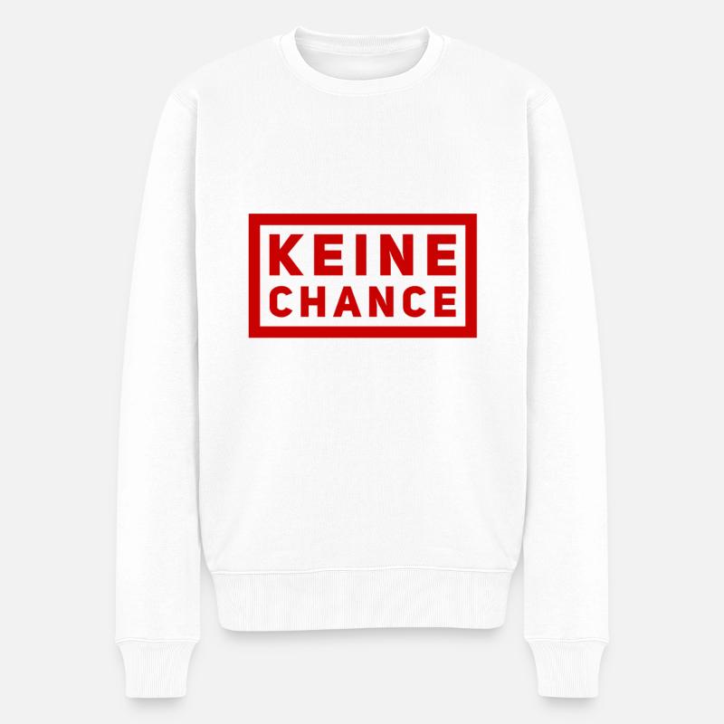 ich bin ein Sieger - Männer Premium Bio Pullover - Weiß