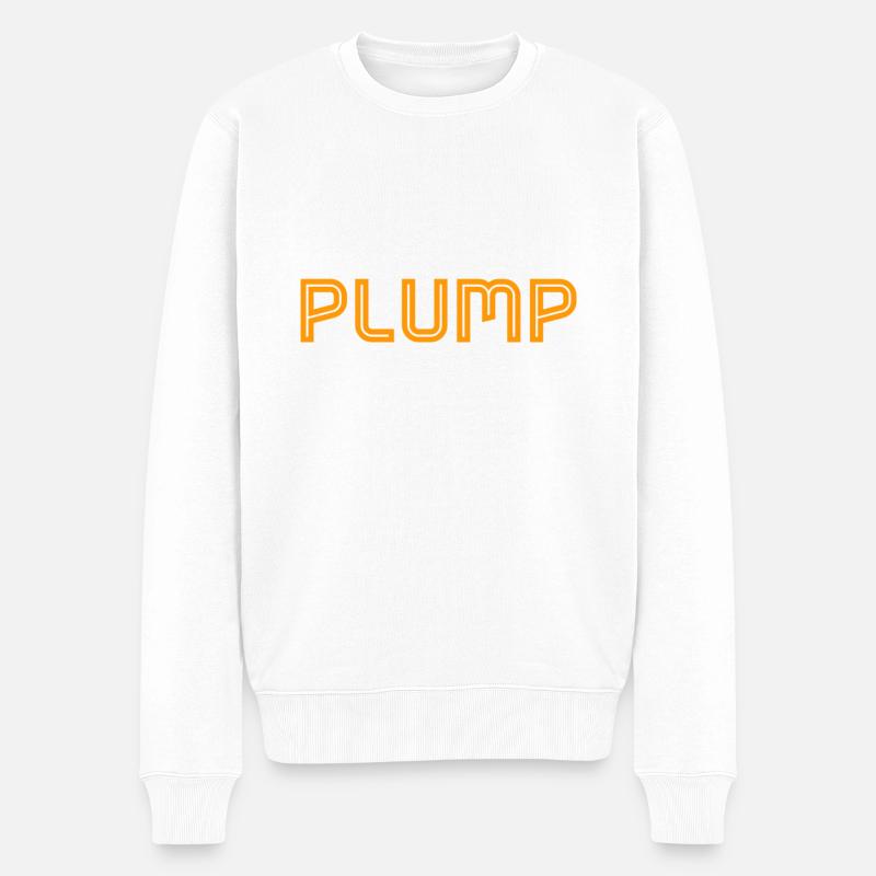 ich bin schwerfällig - Männer Premium Bio Pullover - Weiß