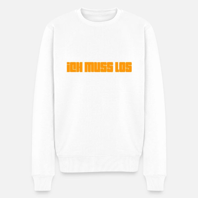 ich habe Termine - Männer Premium Bio Pullover - Weiß
