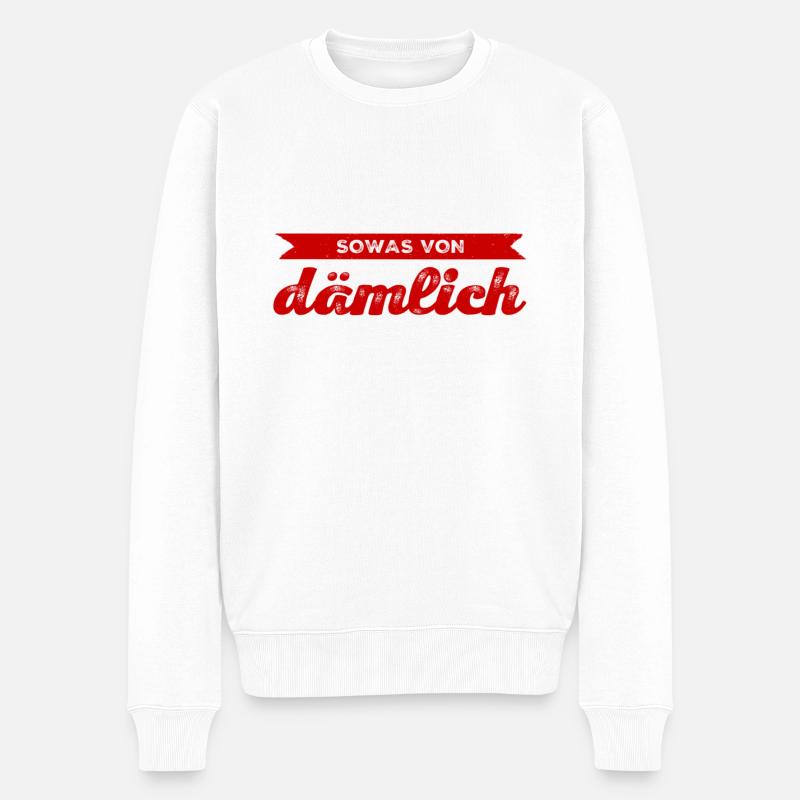 beknackt - Männer Premium Bio Pullover - Weiß