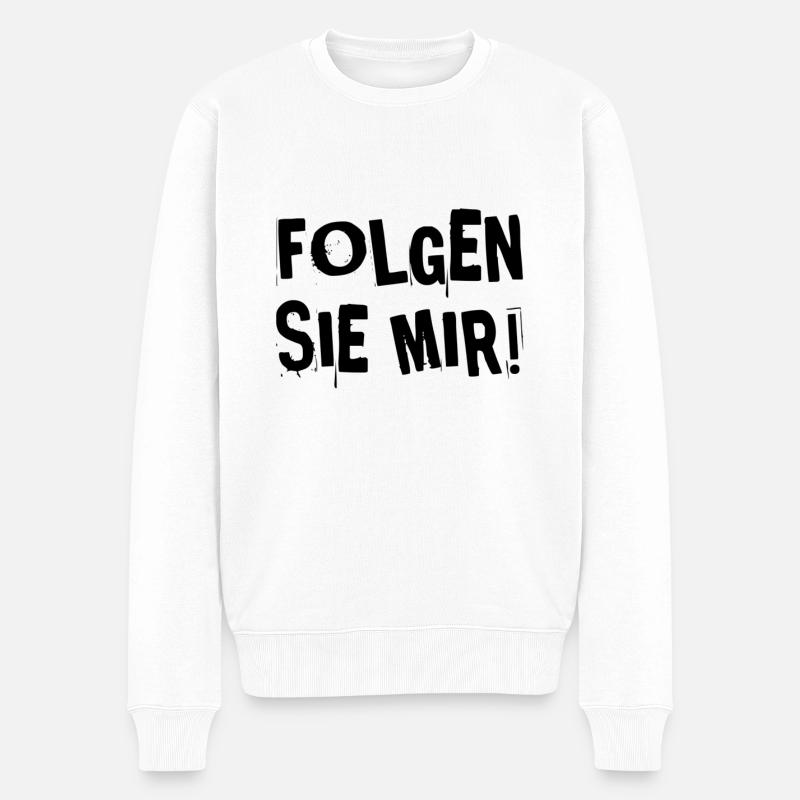 ich zeige es ihnen - Männer Premium Bio Pullover - Weiß