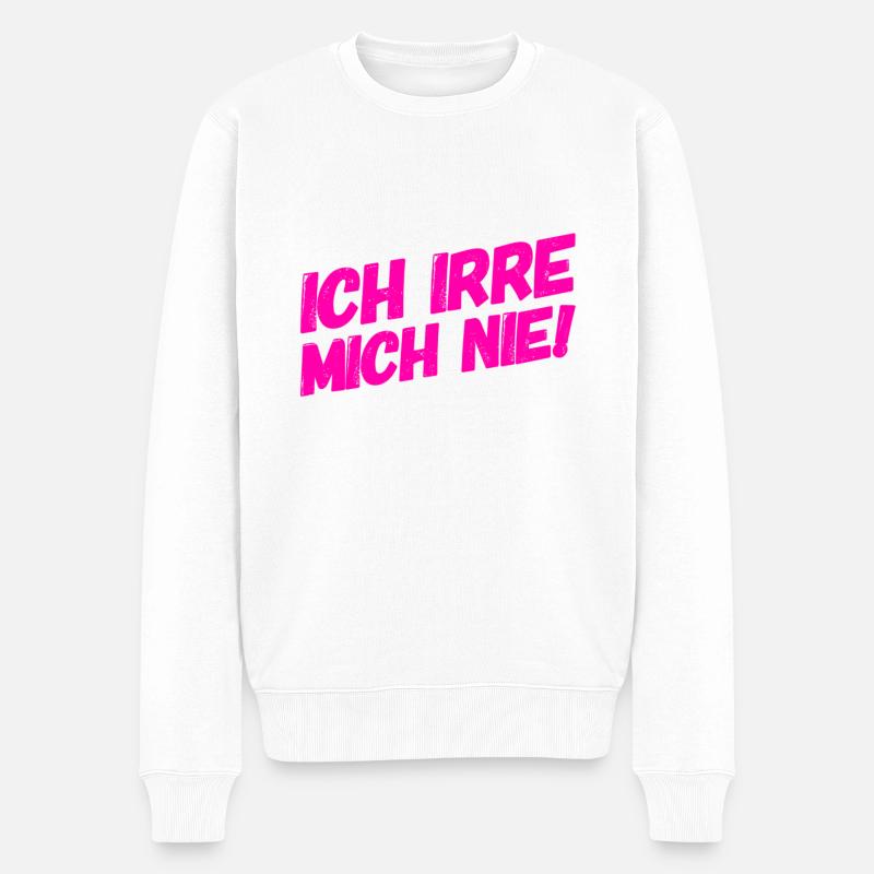 Fehlerfrei - Männer Premium Bio Pullover - Weiß