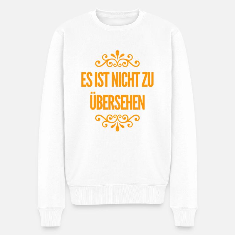 offenkundig - Männer Premium Bio Pullover - Weiß