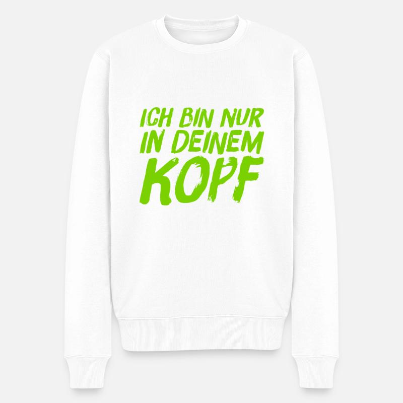 ich habe dich manipuliert - Männer Premium Bio Pullover - Weiß