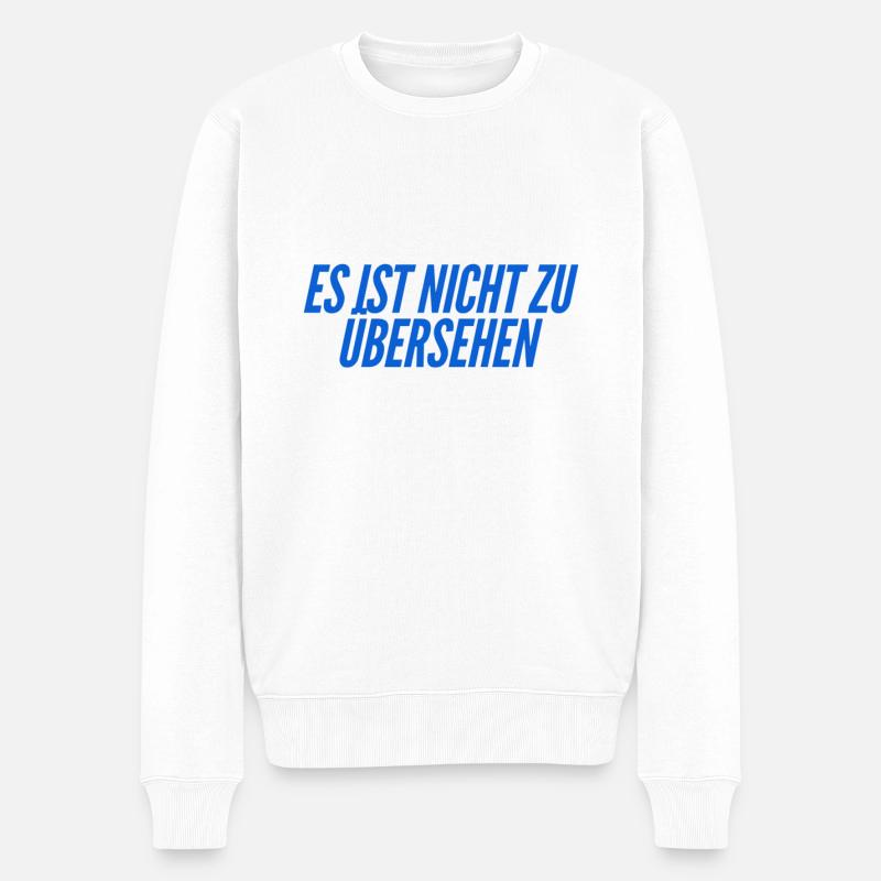 es ist offenkundig - Männer Premium Bio Pullover - Weiß