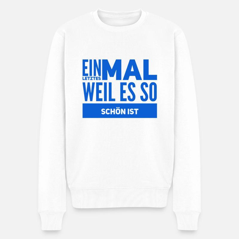 zum Abschluss - Männer Premium Bio Pullover - Weiß