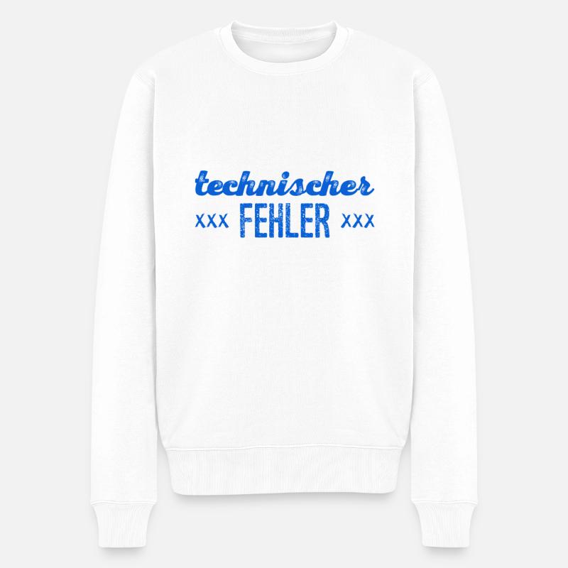 funktionsunfähig - Männer Premium Bio Pullover - Weiß