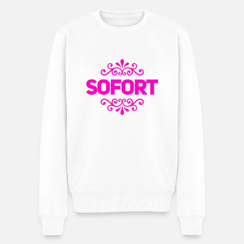 auf der Stelle - Männer Premium Bio Pullover - Weiß