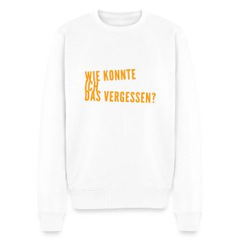 ich bin verwirrt - Männer Premium Bio Pullover - Weiß - Vorne - Thijin (182cm)