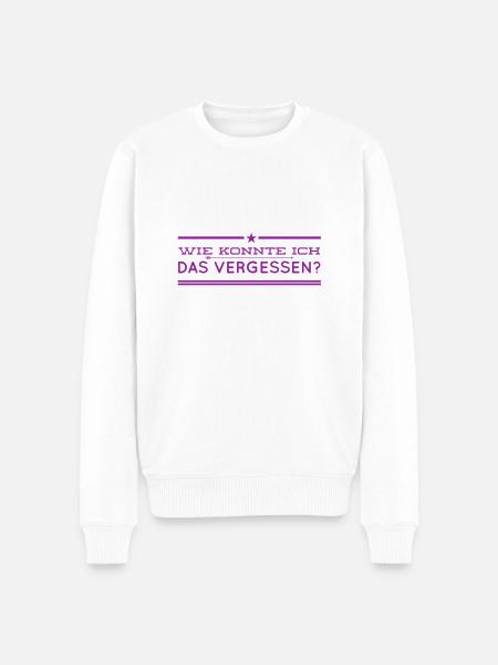 ich bin konfus - Männer Premium Bio Pullover - Weiß