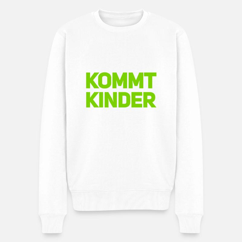 seid ihr bereit - Männer Premium Bio Pullover - Weiß