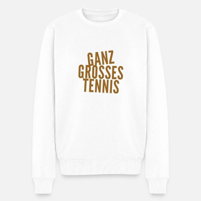 wie genial - Männer Premium Bio Pullover - Weiß