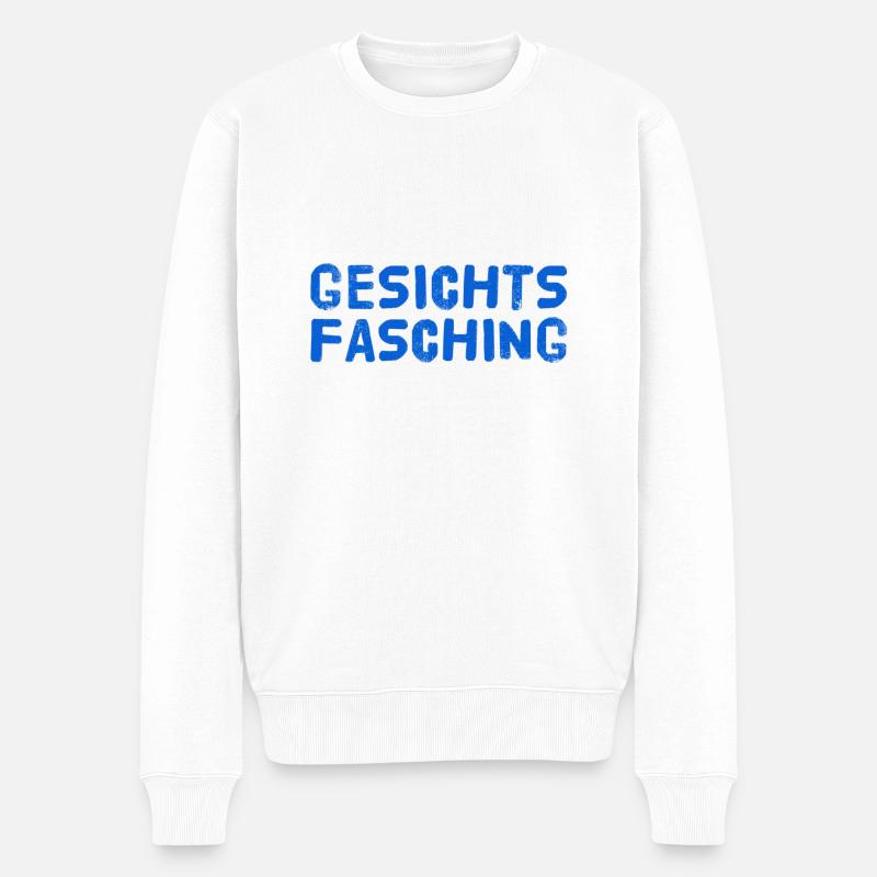 mein Gesichtsfasching - Männer Premium Bio Pullover - Weiß