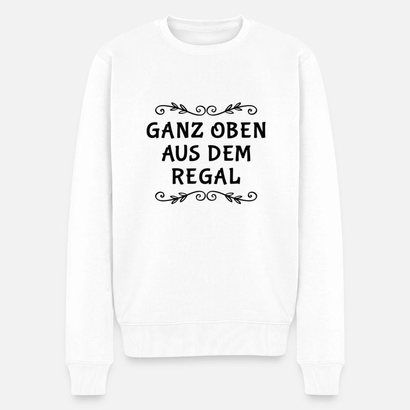 einfach cool - Männer Premium Bio Pullover - Weiß