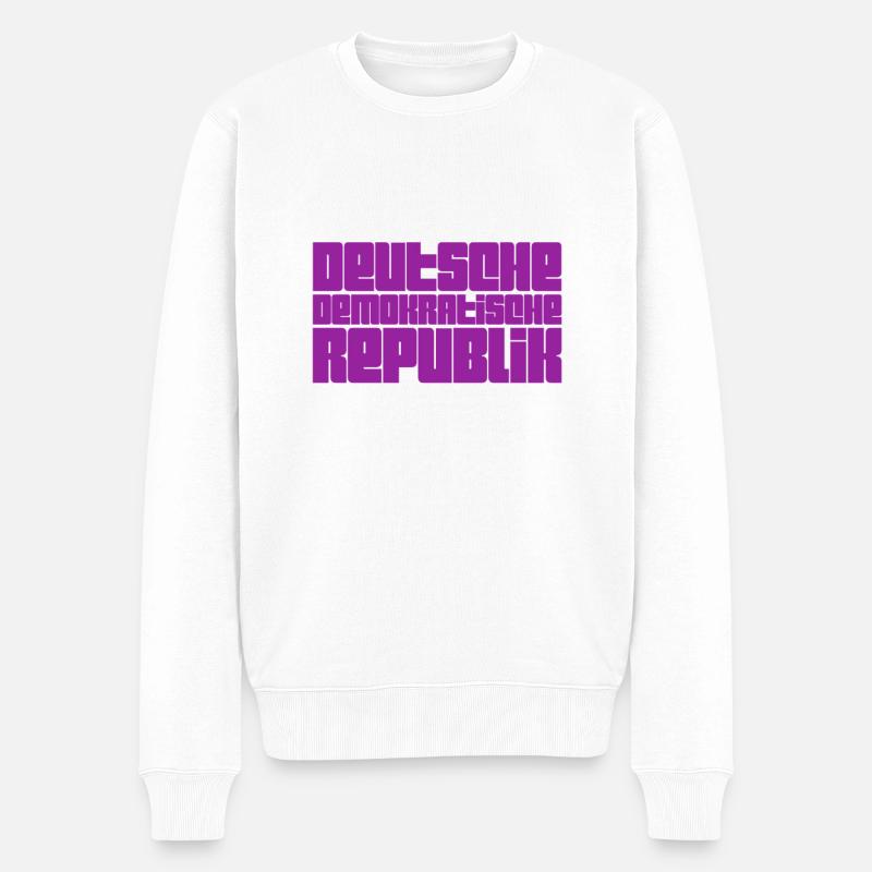 der Osten - Männer Premium Bio Pullover - Weiß