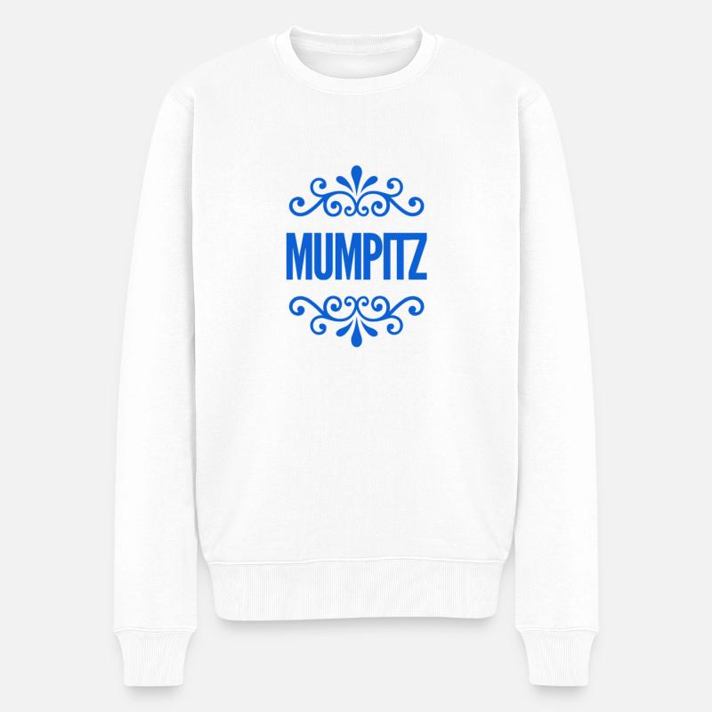 voll der Mumpitz - Männer Premium Bio Pullover - Weiß
