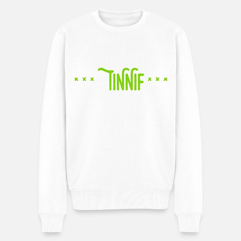 voll der Tinnif - Männer Premium Bio Pullover - Weiß
