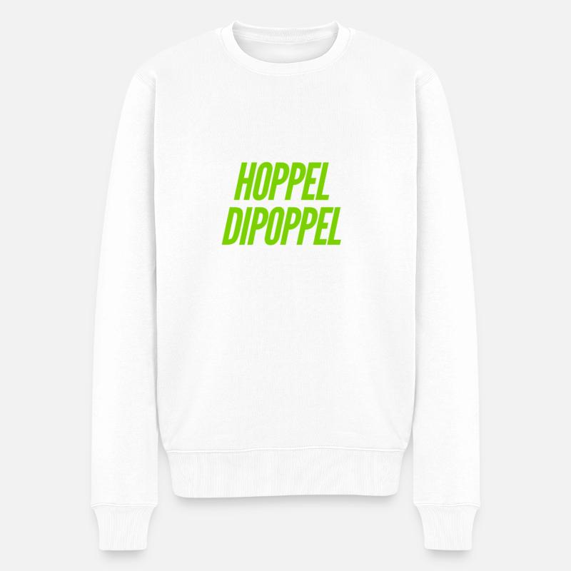 hoppel dipoppel - Männer Premium Bio Pullover - Weiß