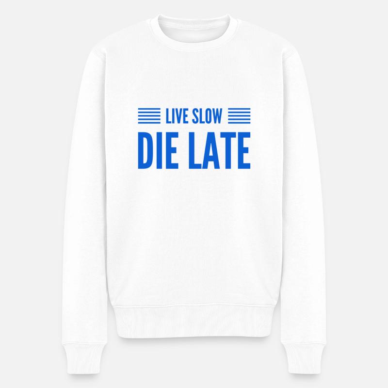 Mouvement lent - Pull Premium bio Homme - blanc