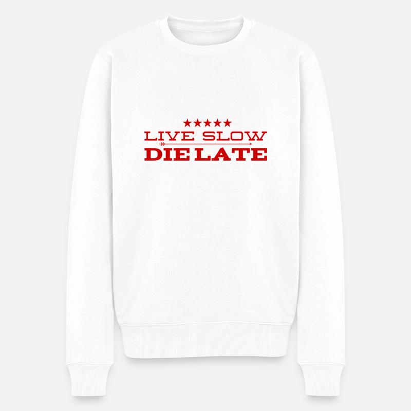 Pas de stress - Pull Premium bio Homme - blanc