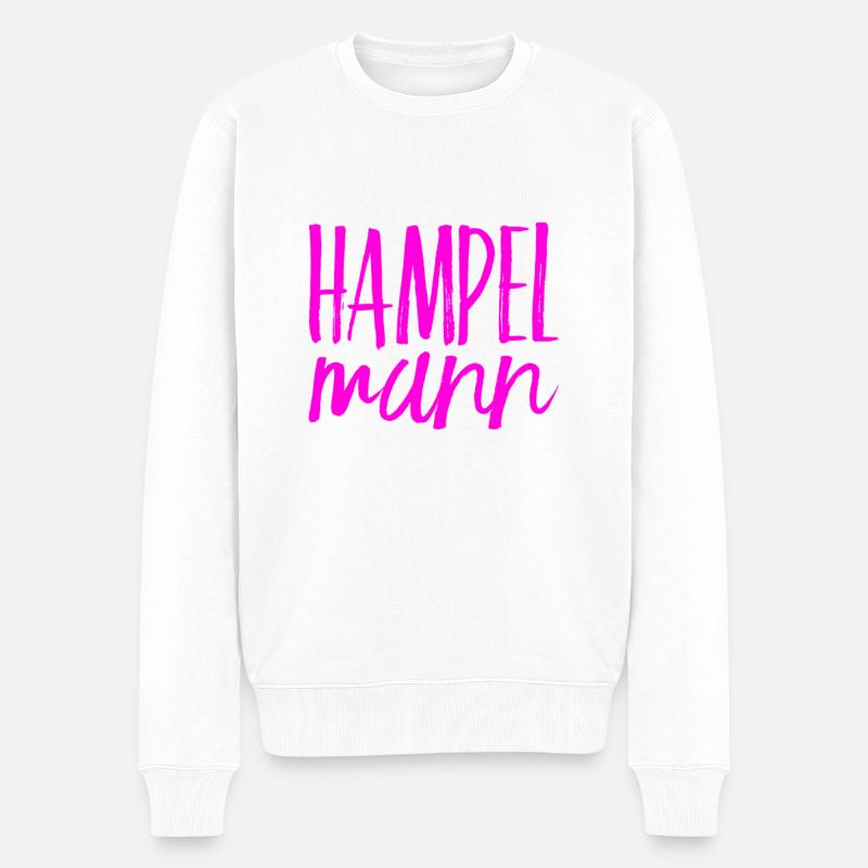 hampeln ist mein Ding - Männer Premium Bio Pullover - Weiß