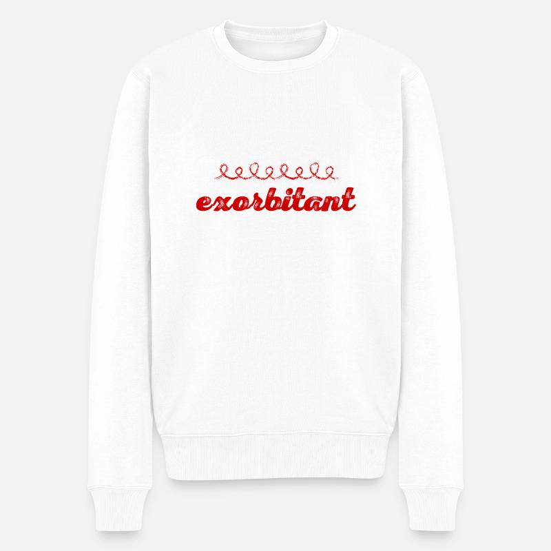 ich bin toll - Männer Premium Bio Pullover - Weiß