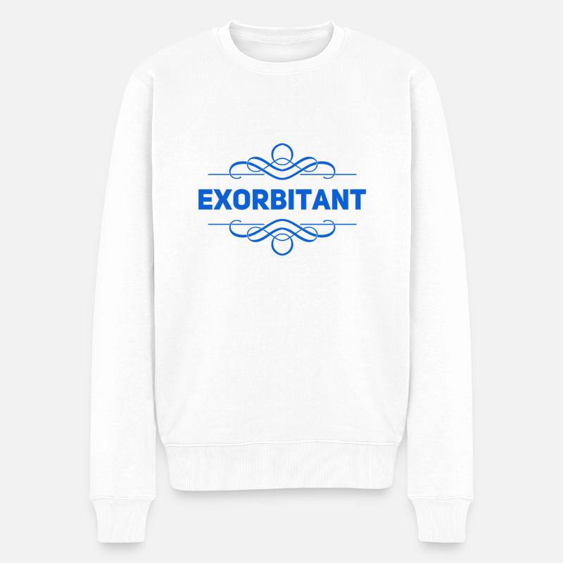 ich bin wunderbar - Männer Premium Bio Pullover - Weiß