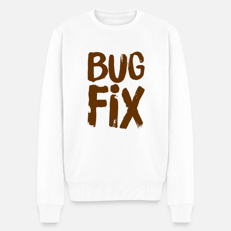 Fehlerbehebung ist mein Ding - Männer Premium Bio Pullover - Weiß