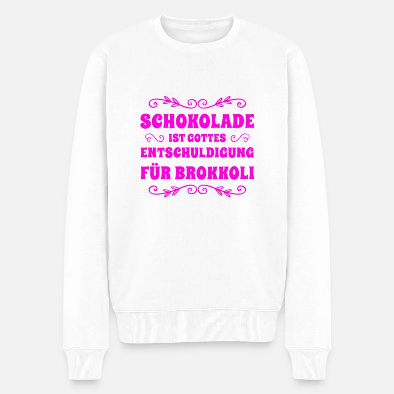 J’aime le chocolat - Pull Premium bio Homme - blanc