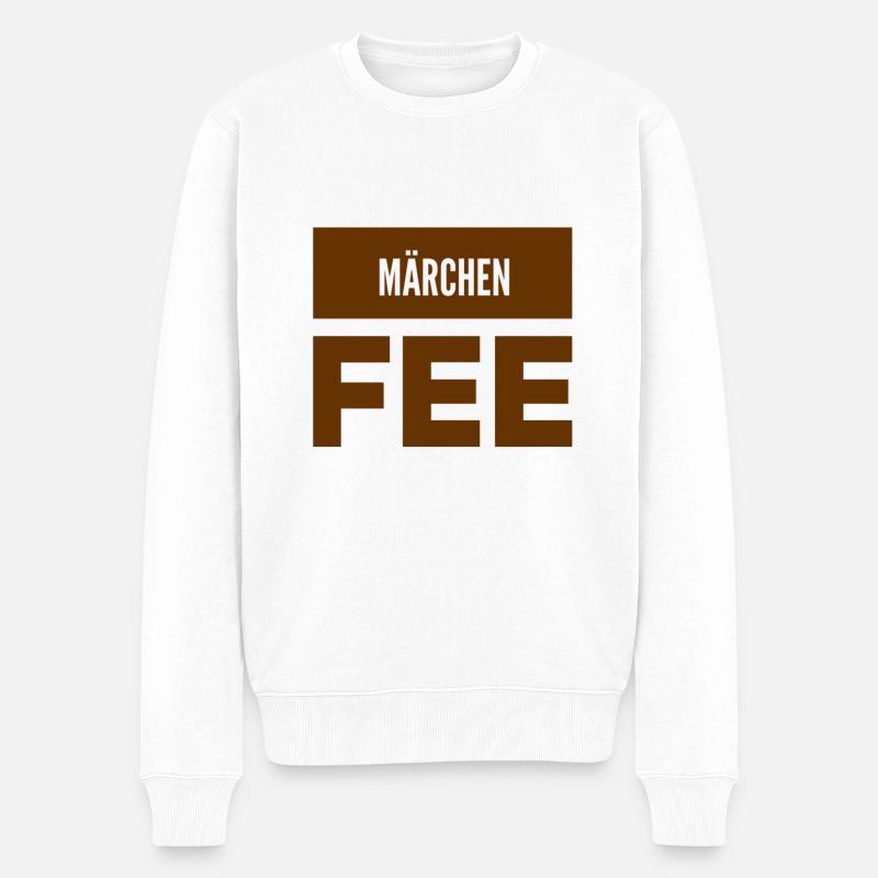ich liebe Märchen - Männer Premium Bio Pullover - Weiß