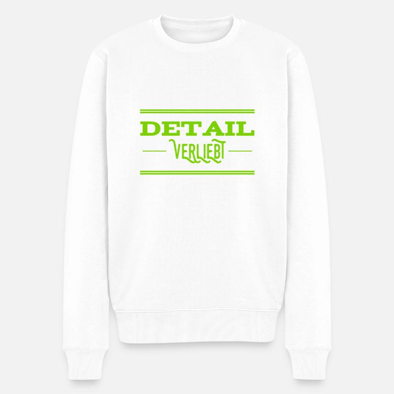 Details sind genial - Männer Premium Bio Pullover - Weiß