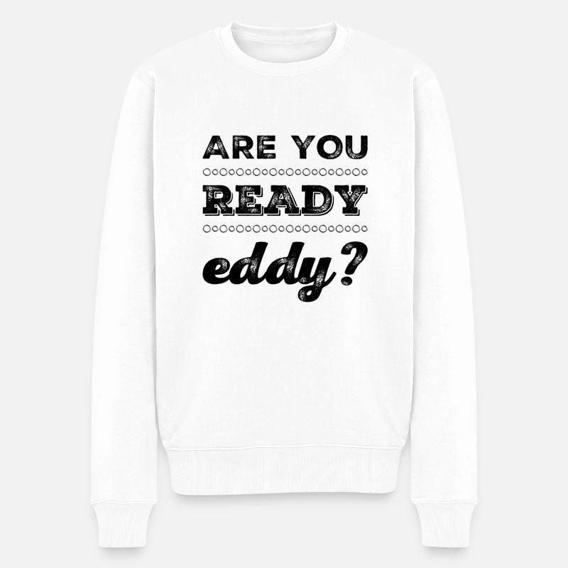 können wir loslegen? - Männer Premium Bio Pullover - Weiß
