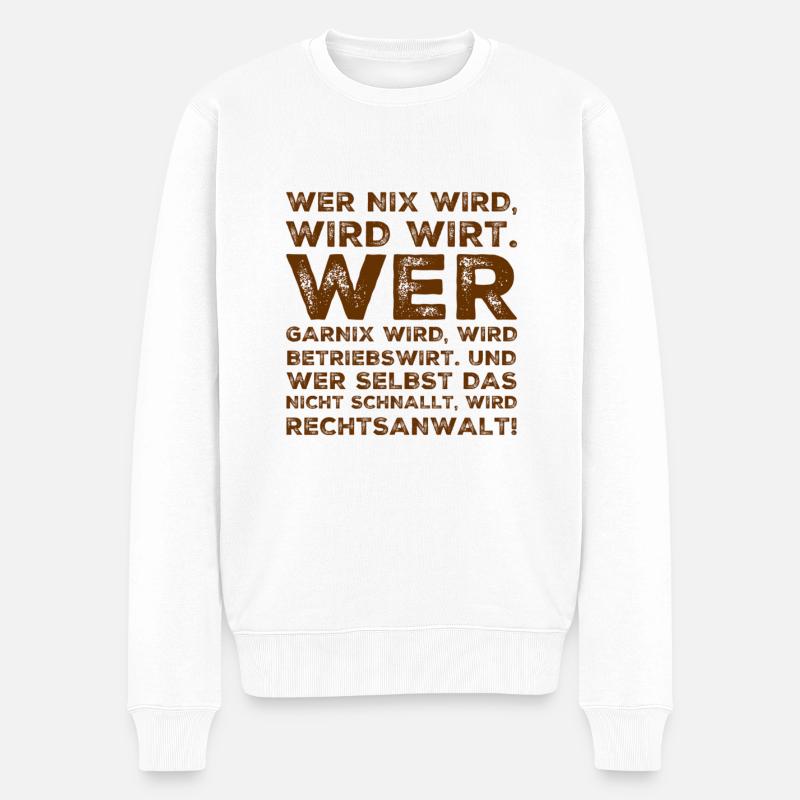 Qui devient un Garnix - Pull Premium bio Homme - blanc