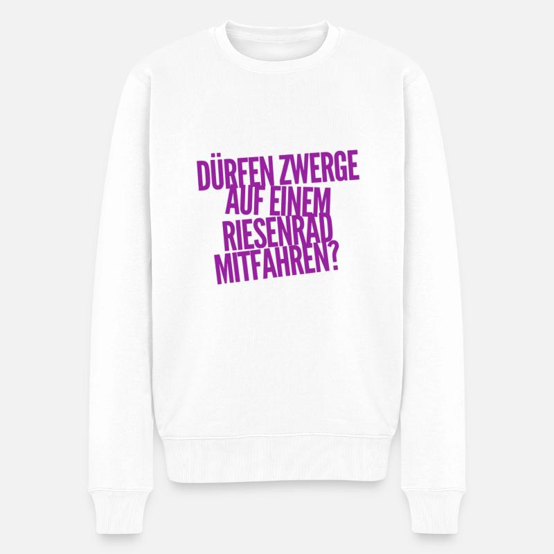 ist das erlaubt? - Männer Premium Bio Pullover - Weiß