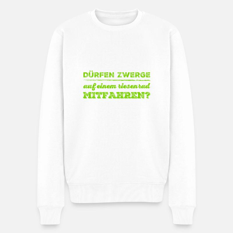 auf dem Riesenrad - Männer Premium Bio Pullover - Weiß
