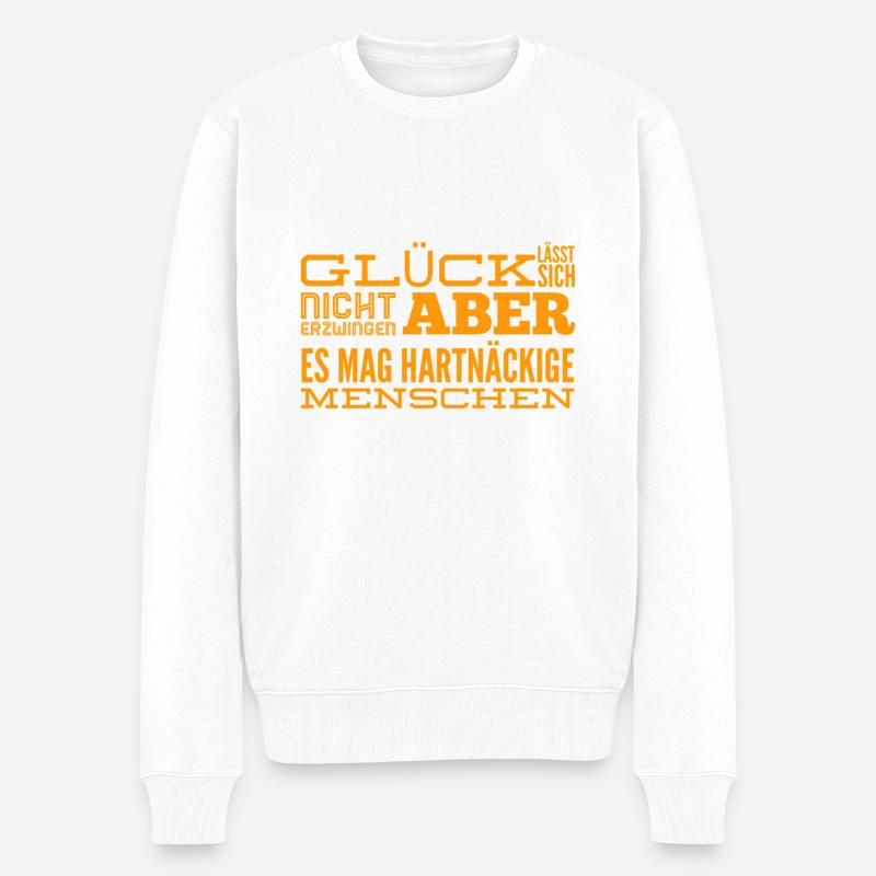 Je cherche ma fortune - Pull Premium bio Homme - blanc