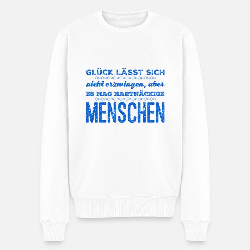 Je suis heureux - Pull Premium bio Homme - blanc