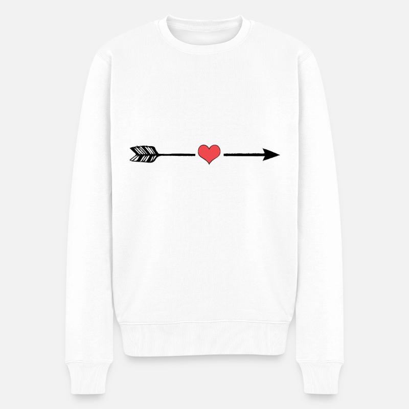 Flèche de Cupidon - Pull Premium bio Homme - blanc