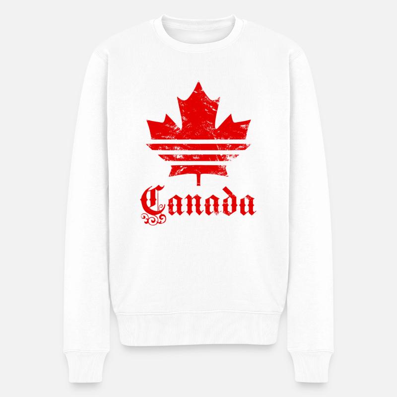 Canada drapeau - Pull Premium bio Homme - blanc