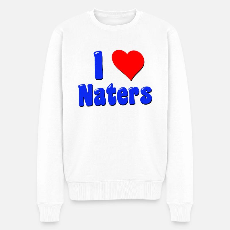 J’adore naters wallis - Pull Premium bio Homme - blanc
