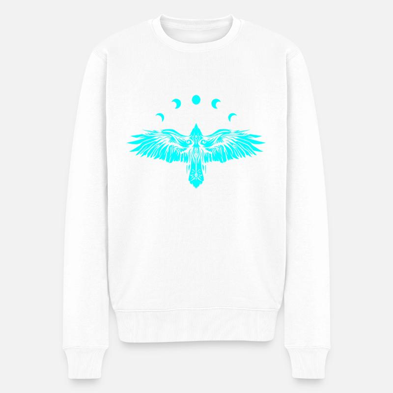 Wikinger-Nordrabe - Männer Premium Bio Pullover - Weiß