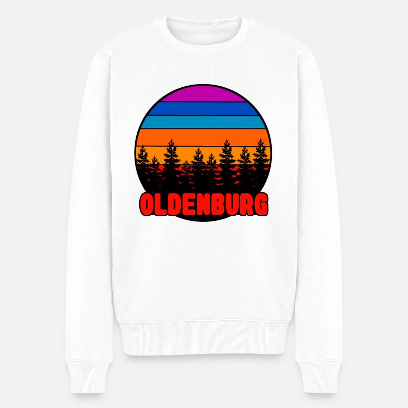Oldenburg 04 - Männer Premium Bio Pullover - Weiß