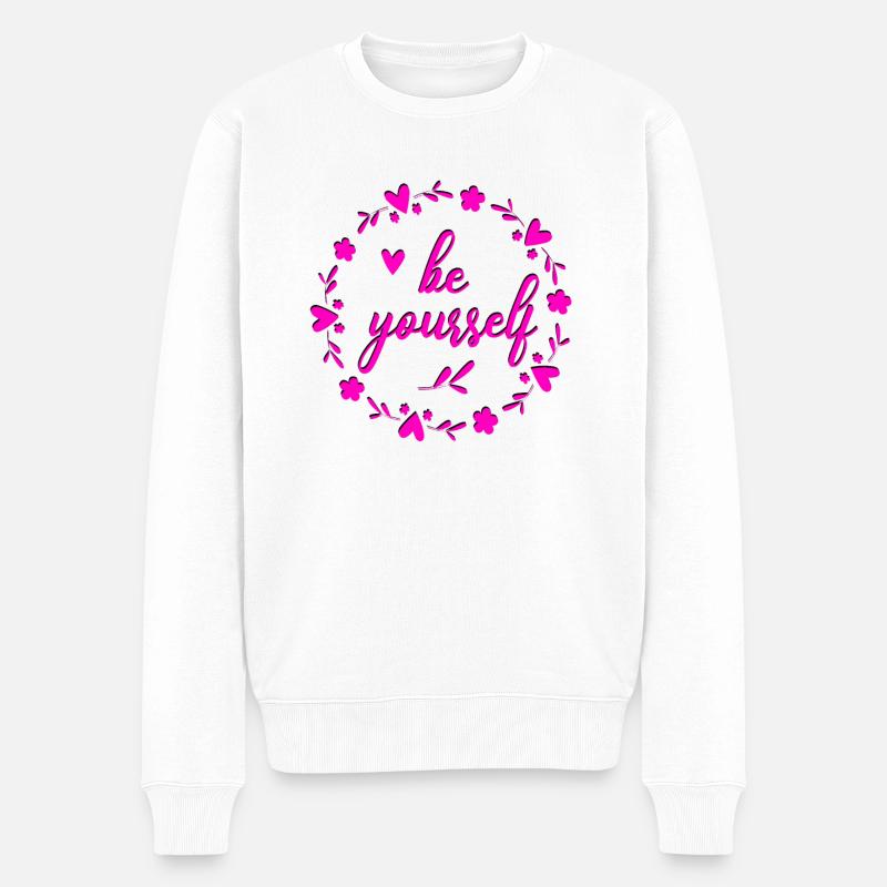 Soyez vous-même - Pull Premium bio Homme - blanc