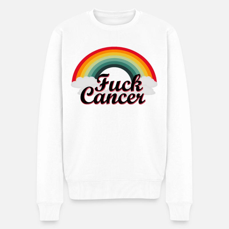 Krebs - Männer Premium Bio Pullover - Weiß
